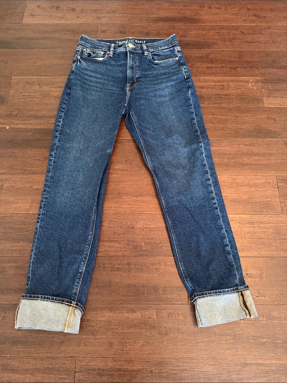 American Eagle Outfitters Dark Blue Boyfriend Jeans